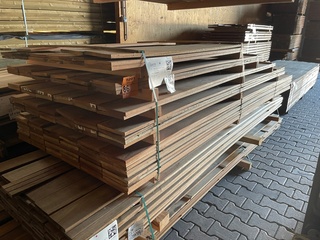 Ca. 116x Angelim Pedra Planken Geschaafd Country Grade, 18x190mm, leng